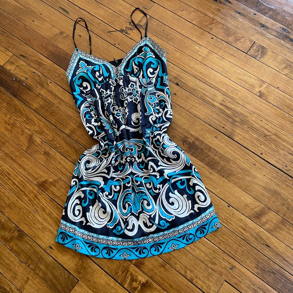 Silk mini-dress